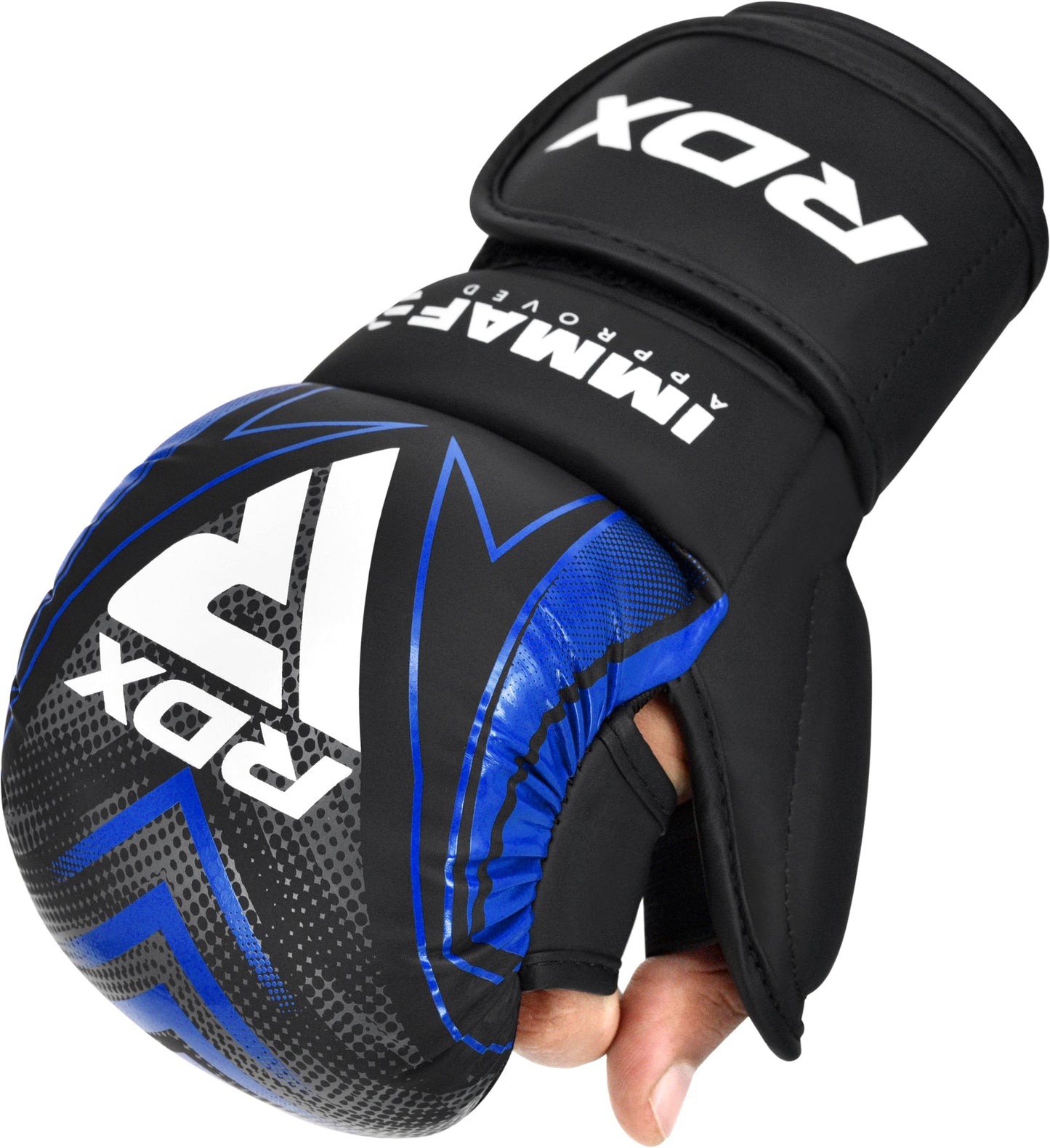 RDX GRAPPLING GLOVES SHOOTER IMMAF-1 Blue