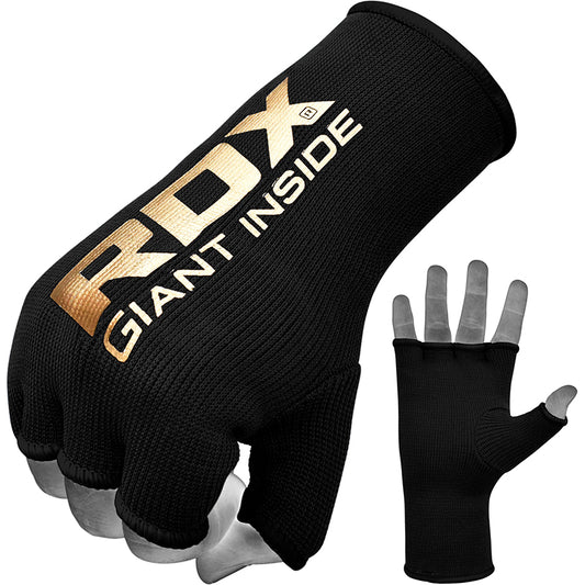 RDX HY Inner Gloves Elasticated Half Finger for Boxing, MMA Knuckle Protection OEKO-TEXÂ®Â Standard 100 certified