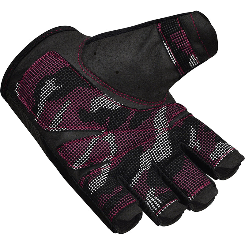 RDX T2 Weightlifting Half Finger Gym Gloves PINK