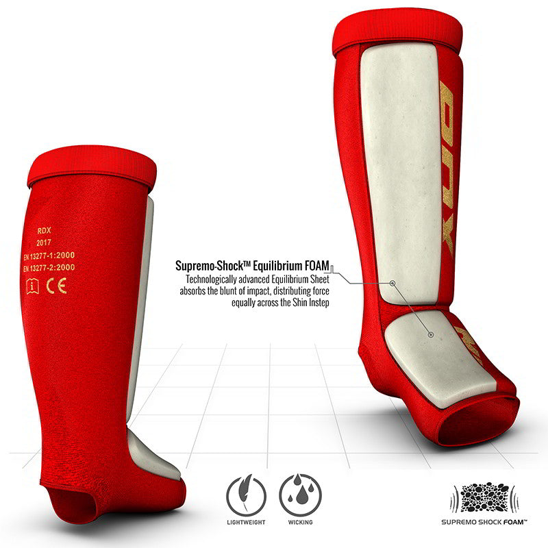 RDX SI MMA Gel Padded Lightweight Shin Instep Guard OEKO-TEXÂ®Â Standard 100 certified