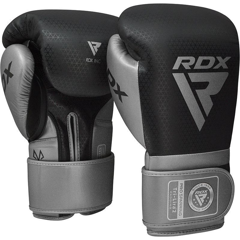 RDX L2 Mark Pro Sparring Boxing Gloves Hook and loop Black / Golden