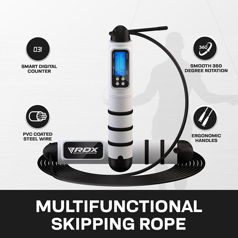 RDX Digital Calorie Burn & Workout Counter 10.3ft Adjustable Skipping Rope